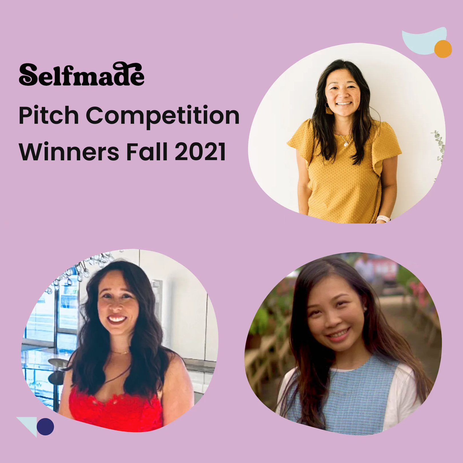 fall 2021 pitch competition winners selfmade